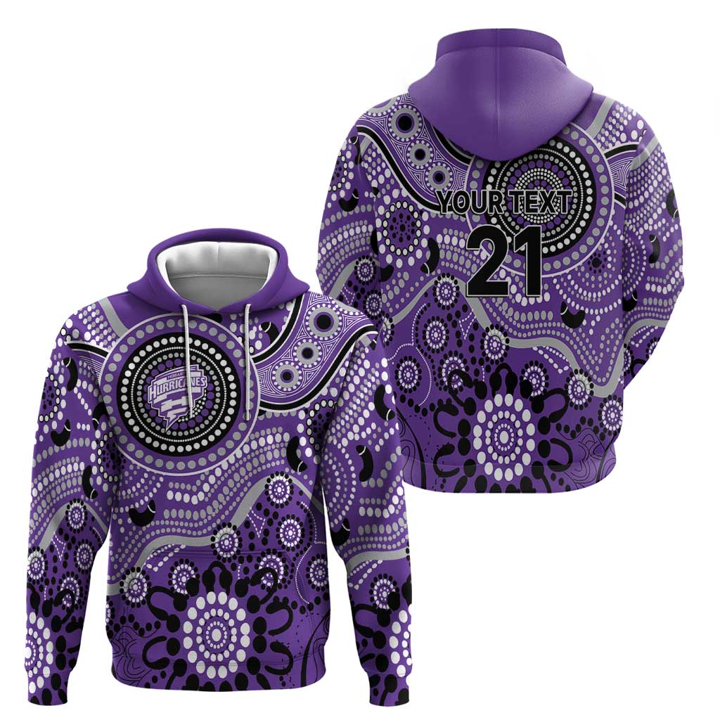 Hurricanes Cricket Custom Hoodie Australian Aboriginal LT9 - Vibe Hoodie Shop