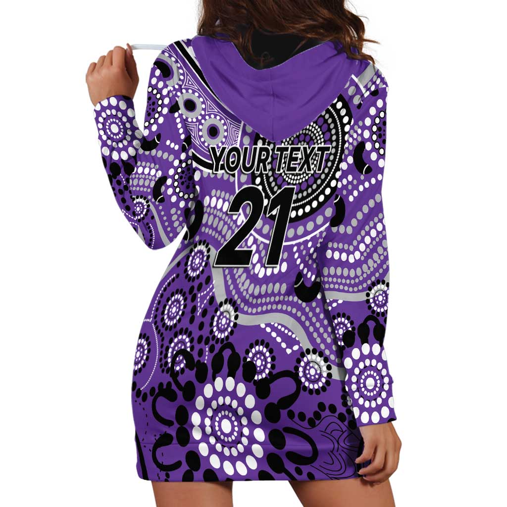 Hurricanes Cricket Custom Hoodie Dress Australian Aboriginal - Vibe Hoodie Shop