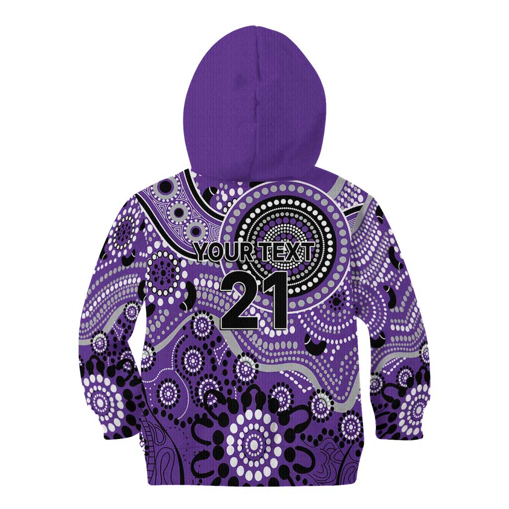 Hurricanes Cricket Custom Kid Hoodie Australian Aboriginal - Vibe Hoodie Shop