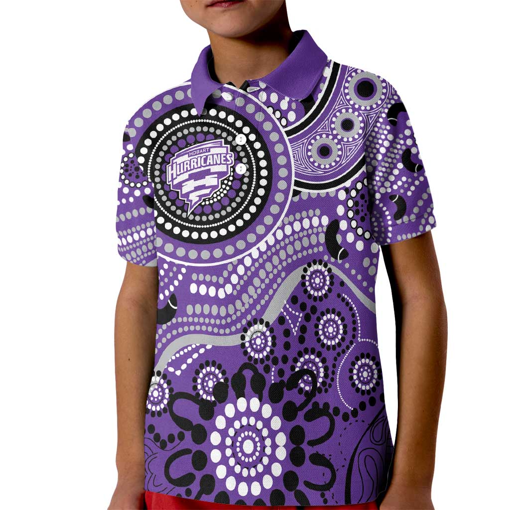 Hurricanes Cricket Custom Kid Polo Shirt Australian Aboriginal - Vibe Hoodie Shop