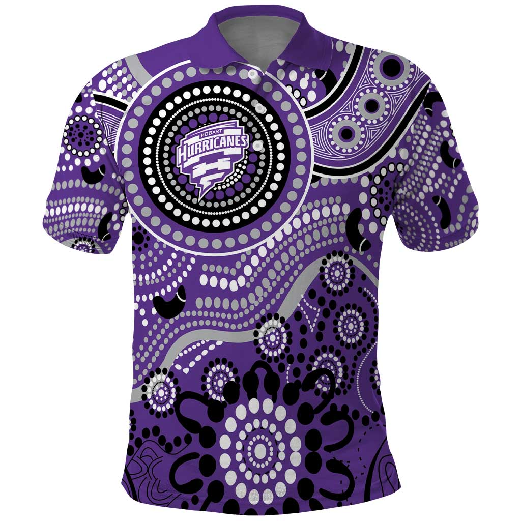 Hurricanes Cricket Custom Polo Shirt Australian Aboriginal LT9 - Vibe Hoodie Shop