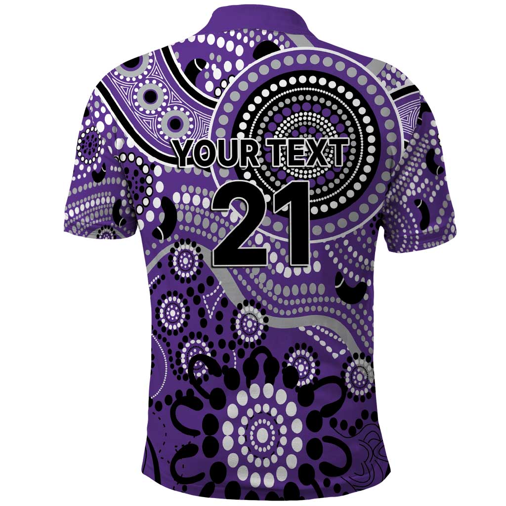 Hurricanes Cricket Custom Polo Shirt Australian Aboriginal LT9 - Vibe Hoodie Shop