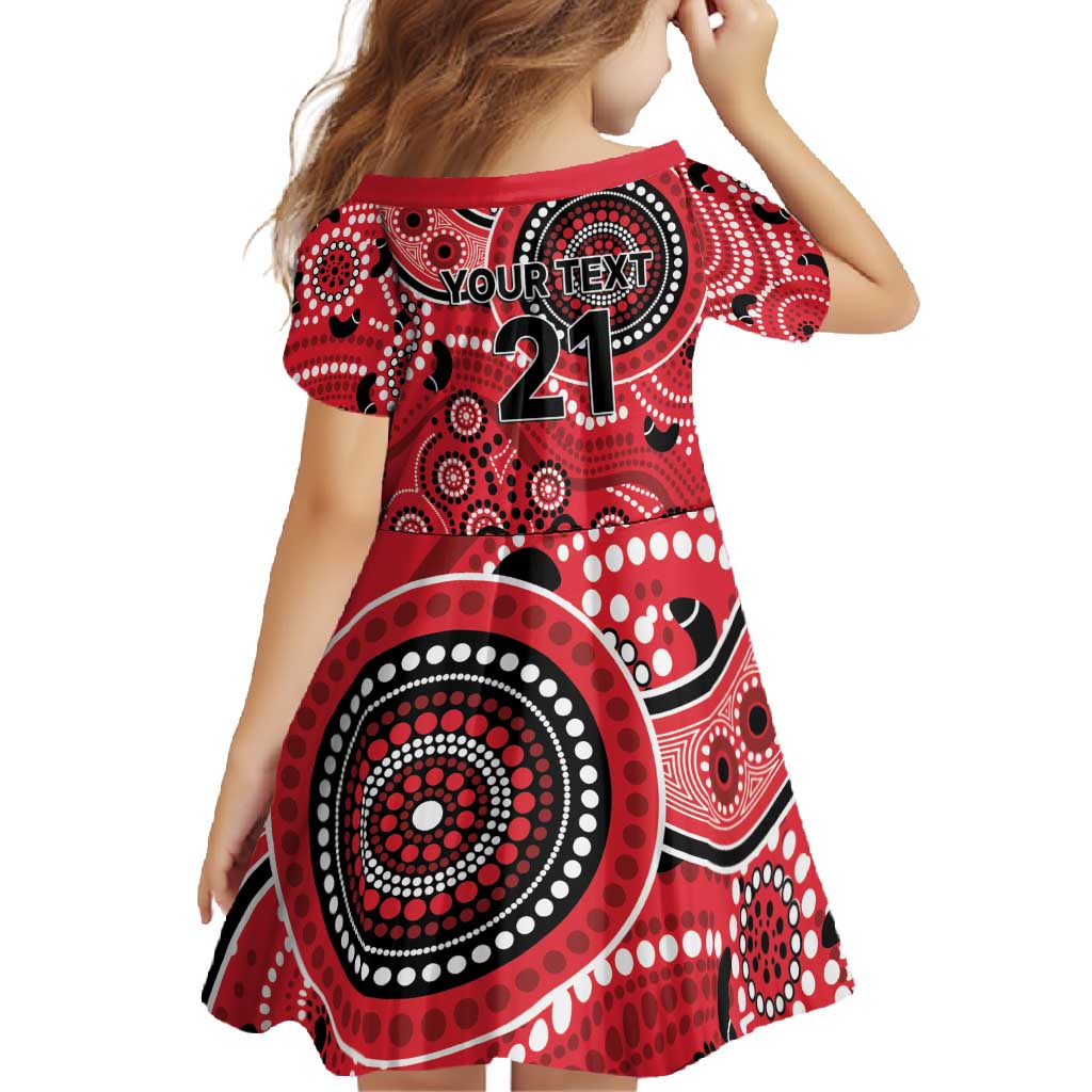 Renegades Cricket Custom Family Matching Long Sleeve Bodycon Dress and Hawaiian Shirt Australian Aboriginal