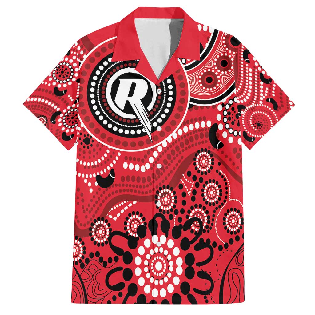 Renegades Cricket Custom Family Matching Long Sleeve Bodycon Dress and Hawaiian Shirt Australian Aboriginal