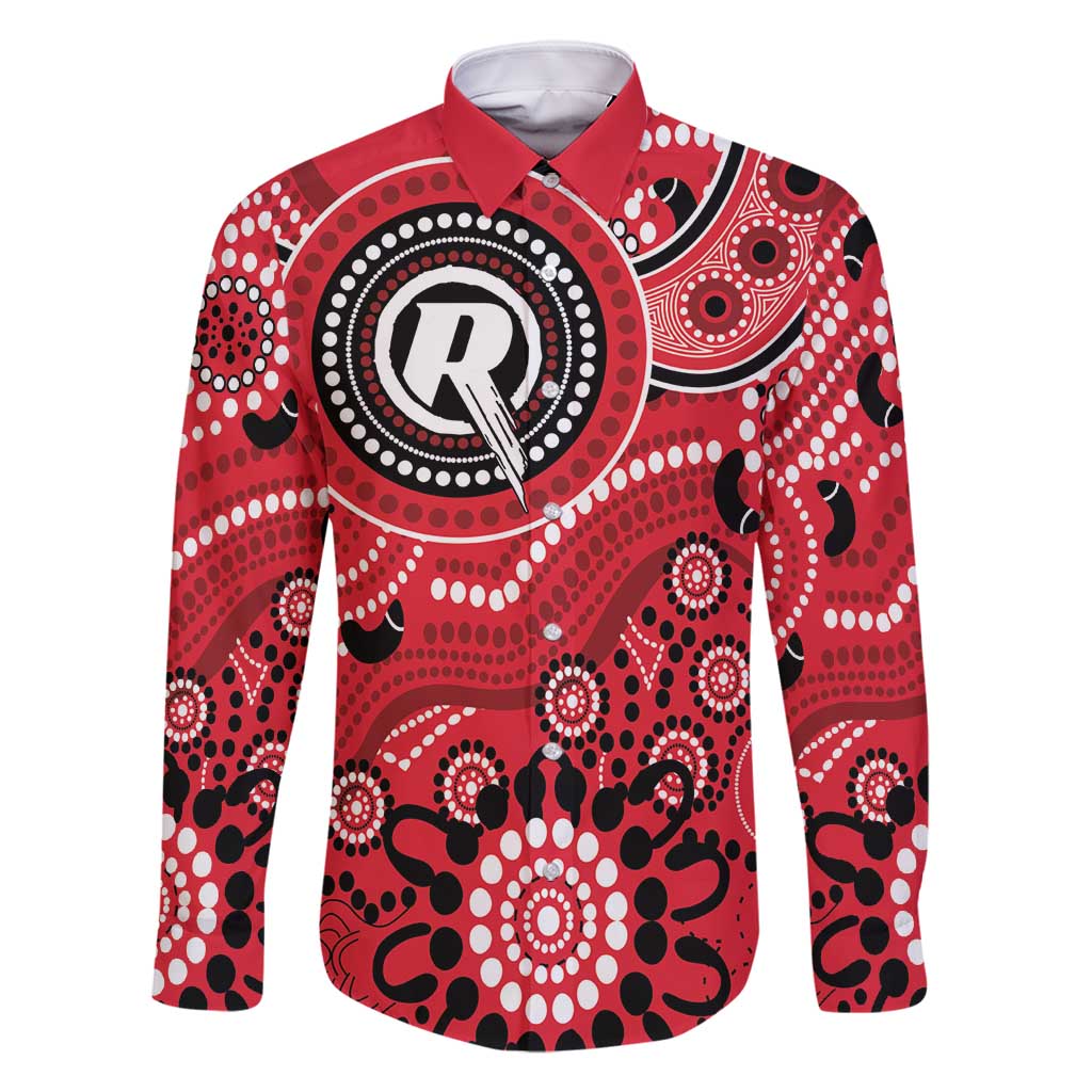 Renegades Cricket Custom Family Matching Long Sleeve Bodycon Dress and Hawaiian Shirt Australian Aboriginal