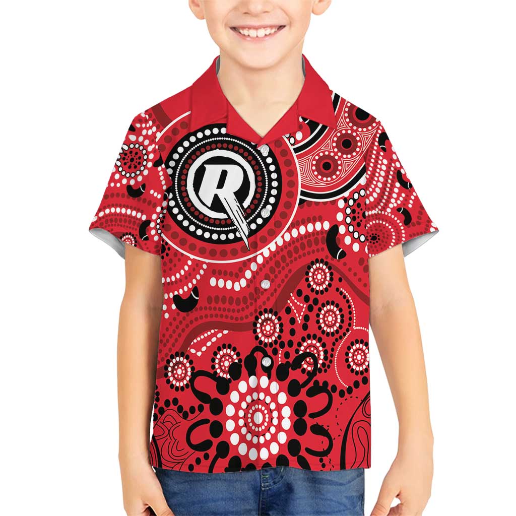 Renegades Cricket Custom Family Matching Long Sleeve Bodycon Dress and Hawaiian Shirt Australian Aboriginal