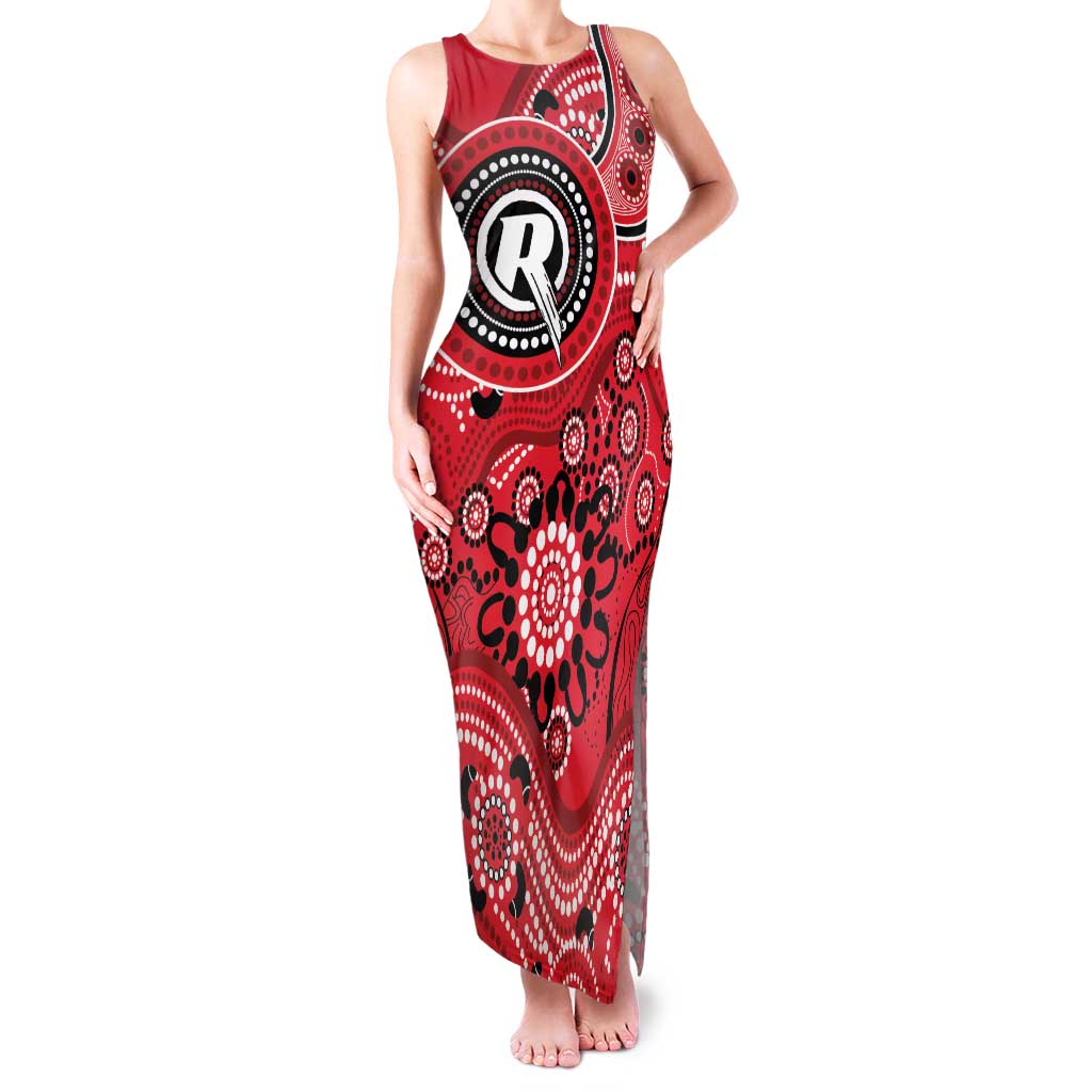 Renegades Cricket Custom Family Matching Tank Maxi Dress and Hawaiian Shirt Australian Aboriginal