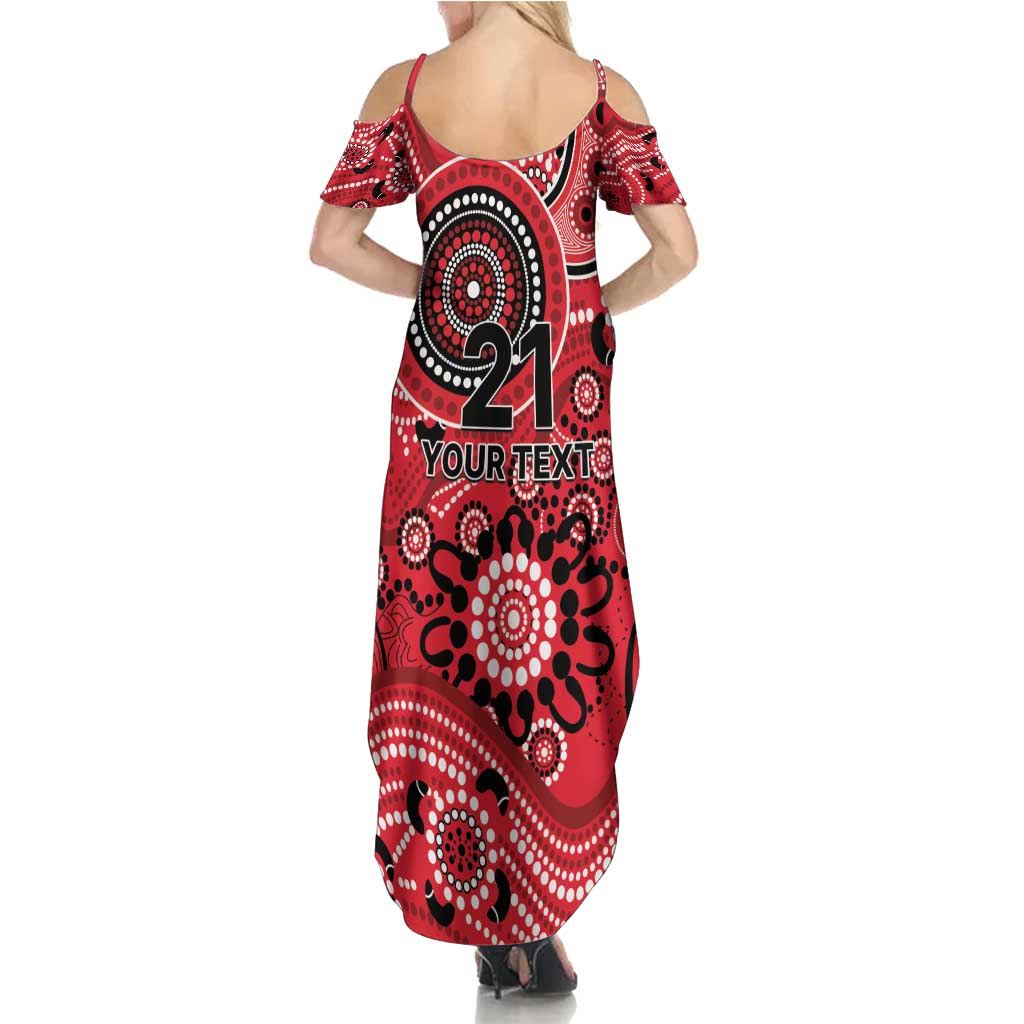 Renegades Cricket Custom Summer Maxi Dress Australian Aboriginal