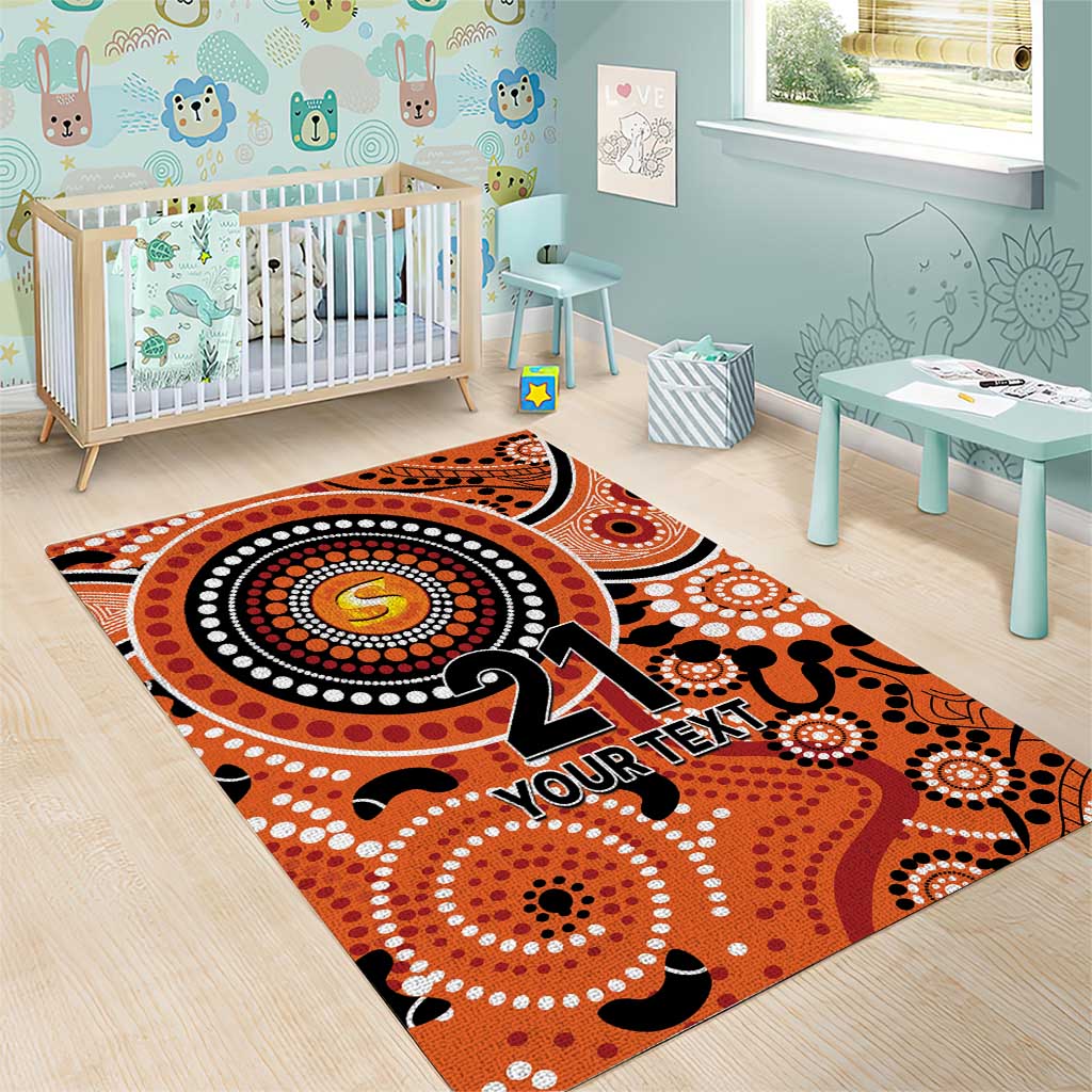 Scorchers Cricket Custom Area Rug Australian Aboriginal - Vibe Hoodie Shop