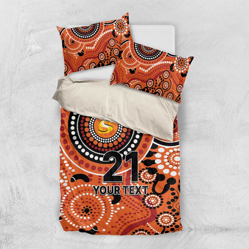 Scorchers Cricket Custom Bedding Set Australian Aboriginal - Vibe Hoodie Shop