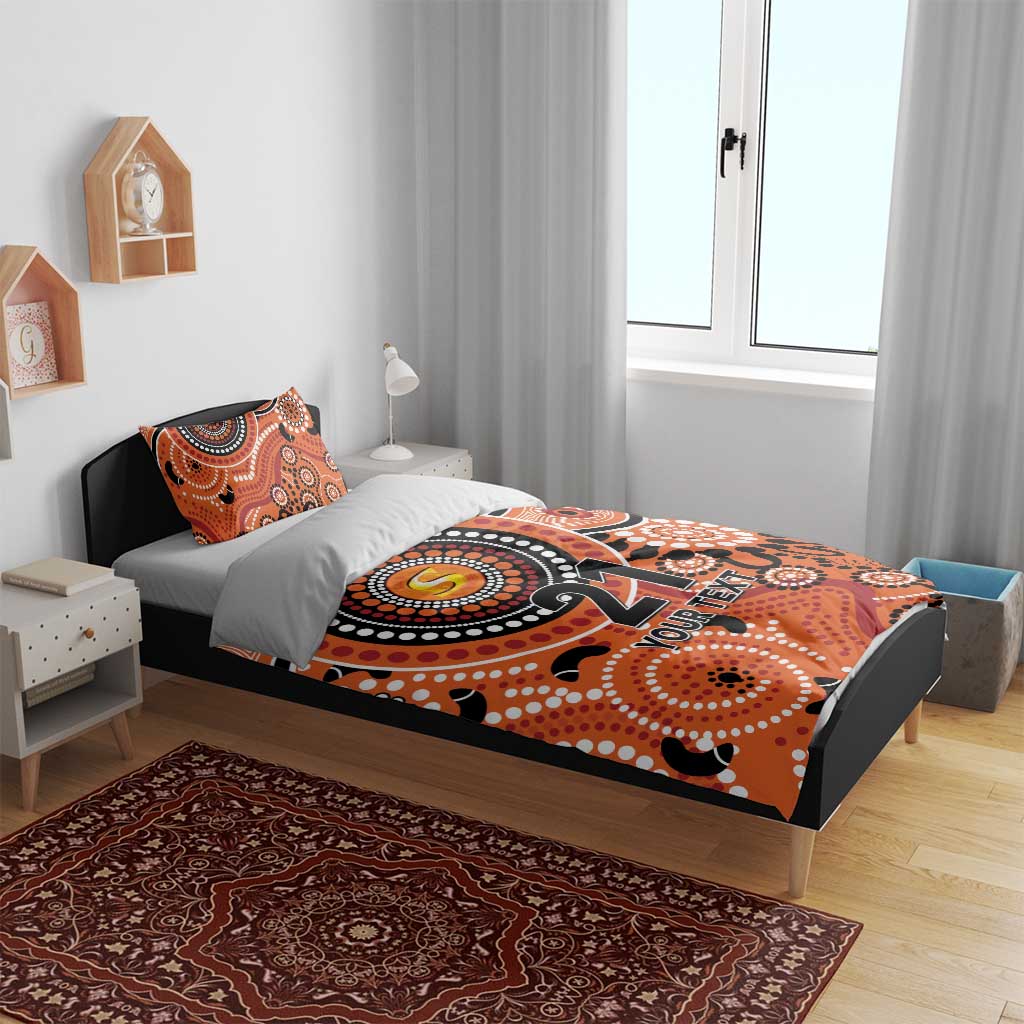 Scorchers Cricket Custom Bedding Set Australian Aboriginal - Vibe Hoodie Shop