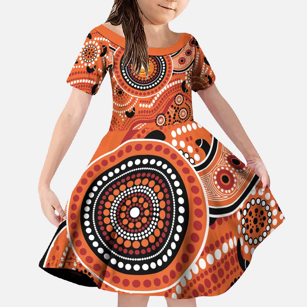 Scorchers Cricket Custom Family Matching Long Sleeve Bodycon Dress and Hawaiian Shirt Australian Aboriginal