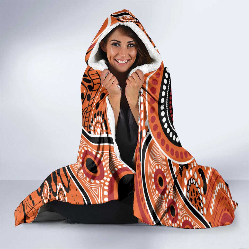Scorchers Cricket Custom Hooded Blanket Australian Aboriginal