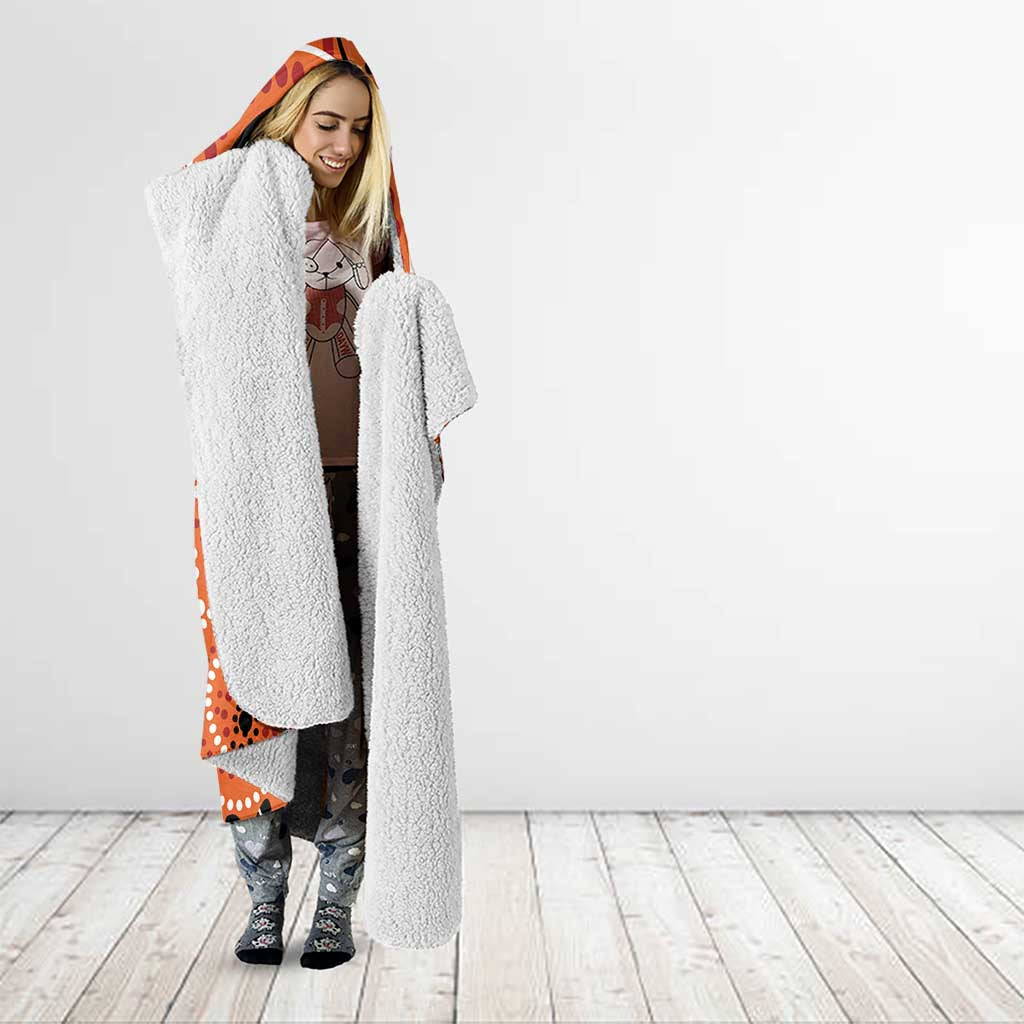 Scorchers Cricket Custom Hooded Blanket Australian Aboriginal