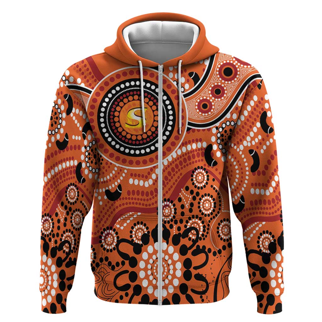 Scorchers Cricket Custom Hoodie Australian Aboriginal LT9 - Vibe Hoodie Shop