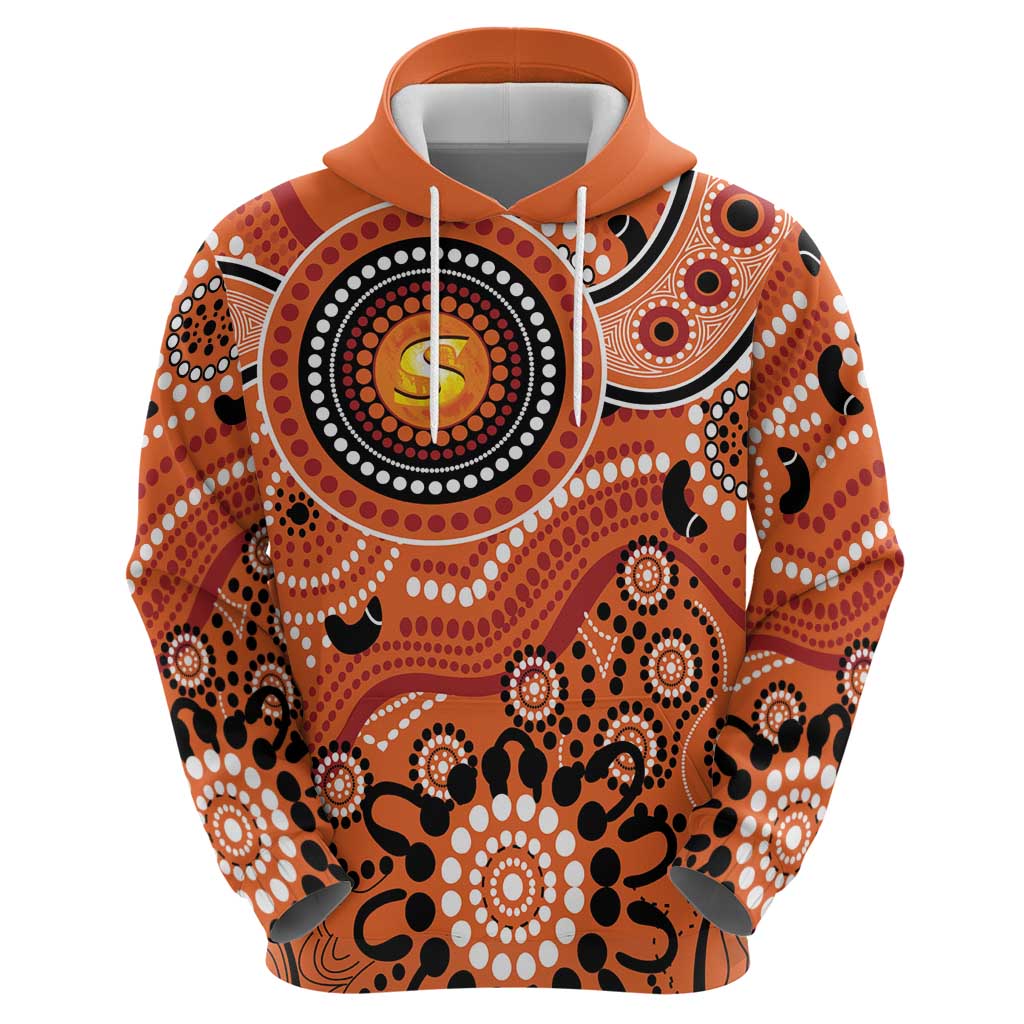 Scorchers Cricket Custom Hoodie Australian Aboriginal LT9 - Vibe Hoodie Shop