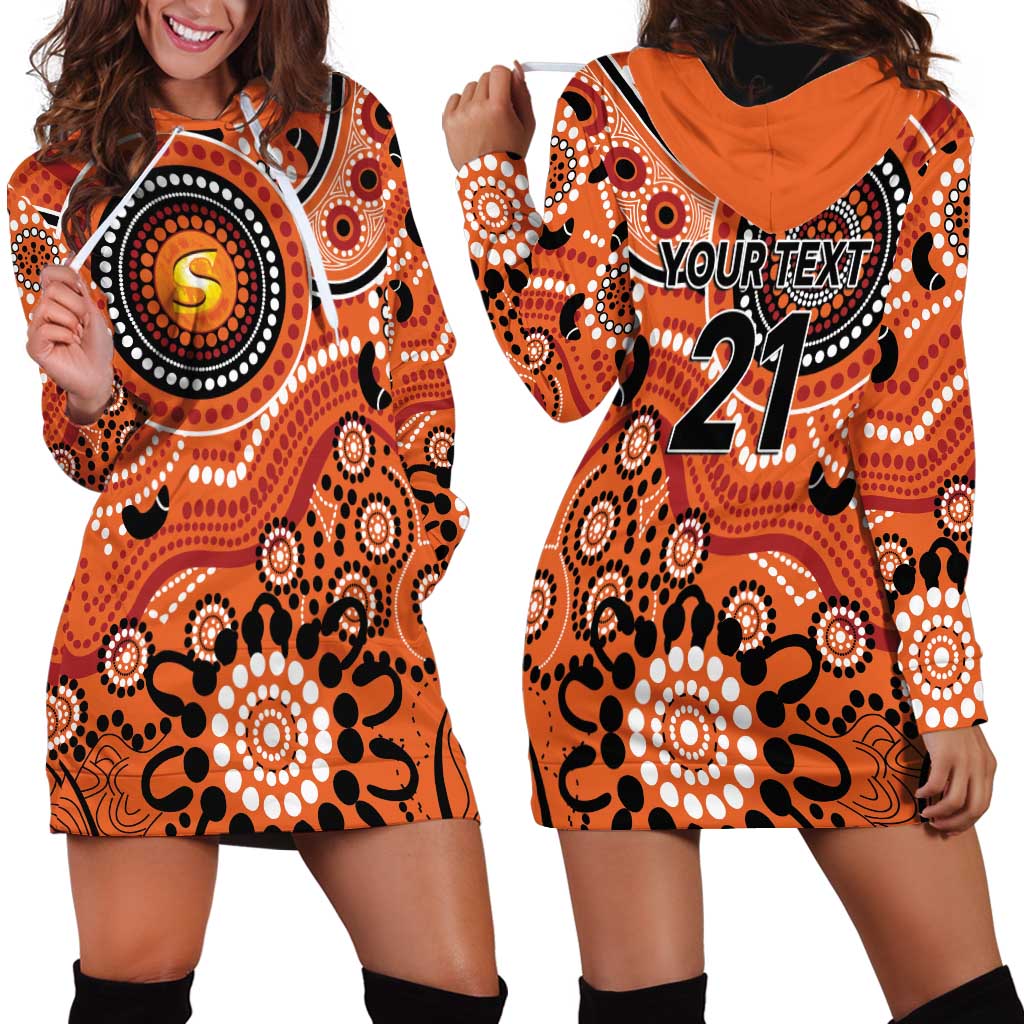 Scorchers Cricket Custom Hoodie Dress Australian Aboriginal - Vibe Hoodie Shop