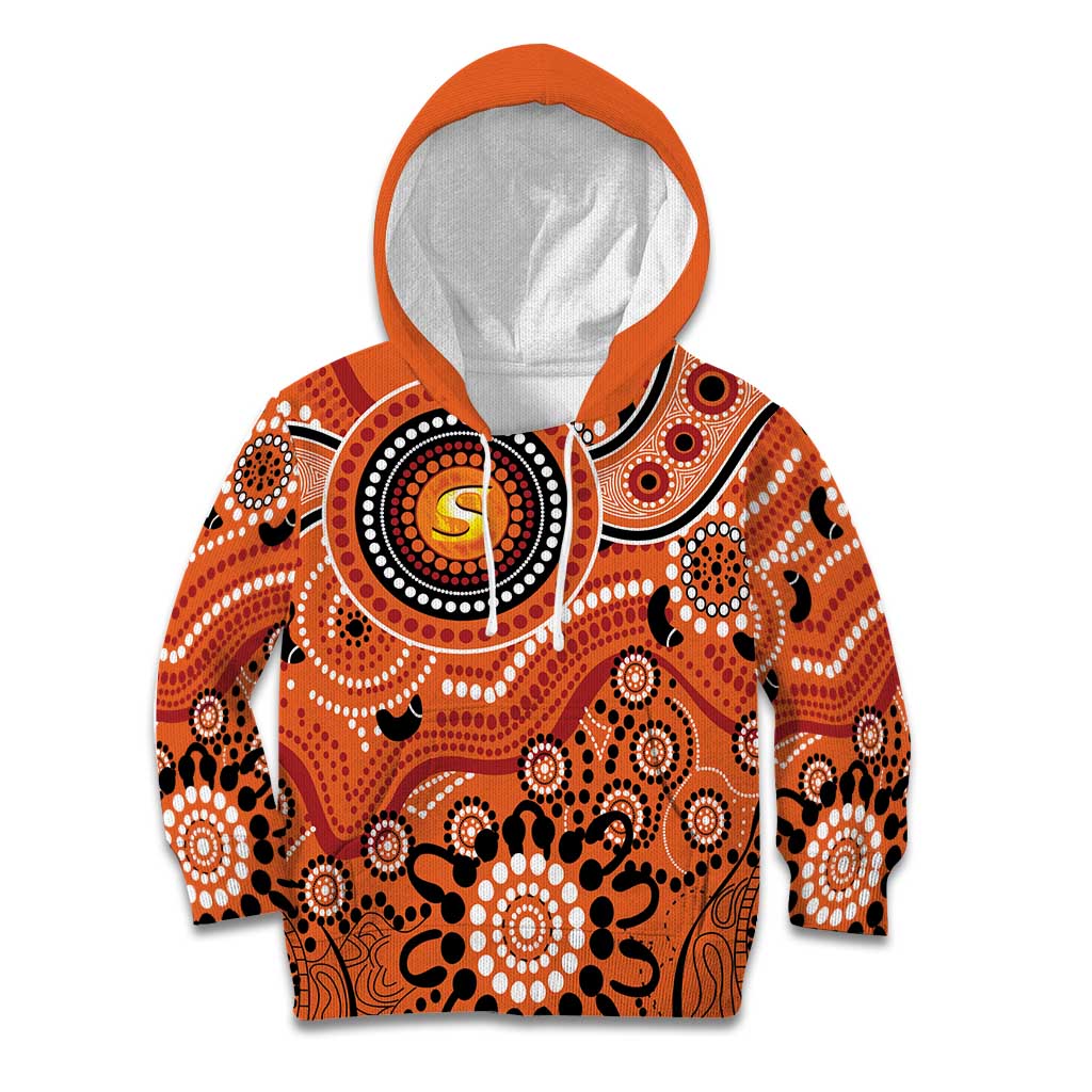 Scorchers Cricket Custom Kid Hoodie Australian Aboriginal - Vibe Hoodie Shop