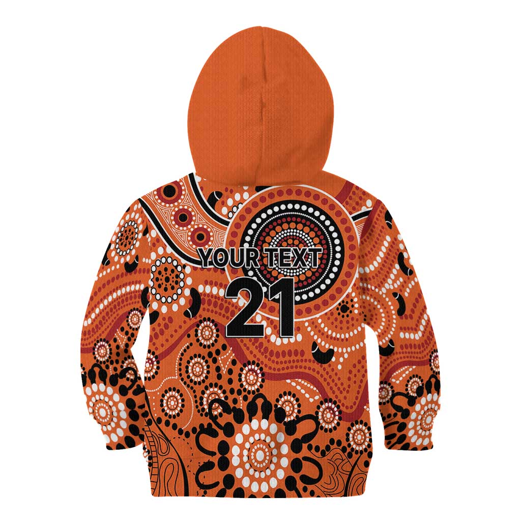 Scorchers Cricket Custom Kid Hoodie Australian Aboriginal - Vibe Hoodie Shop