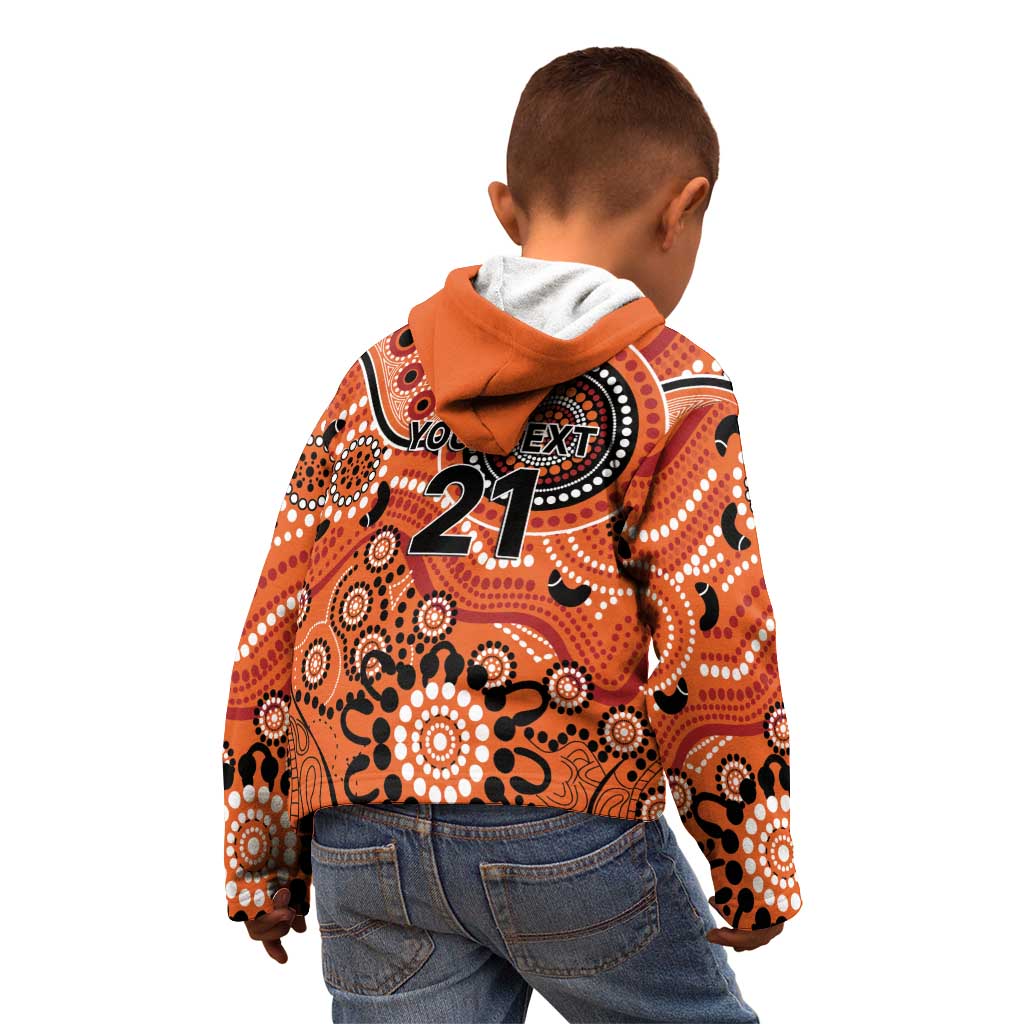 Scorchers Cricket Custom Kid Hoodie Australian Aboriginal - Vibe Hoodie Shop