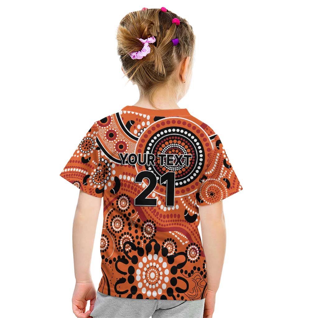 Scorchers Cricket Custom Kid T Shirt Australian Aboriginal - Vibe Hoodie Shop