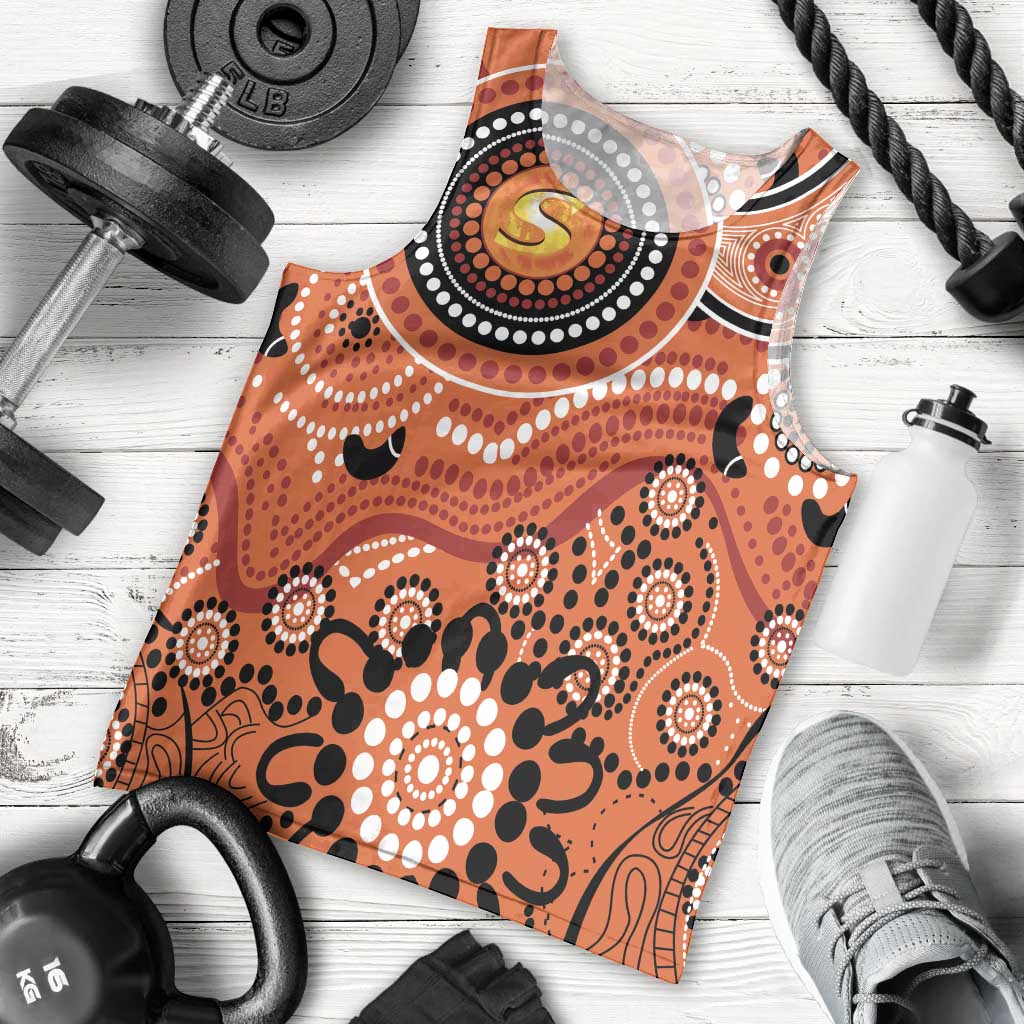 Scorchers Cricket Custom Men Tank Top Australian Aboriginal - Vibe Hoodie Shop