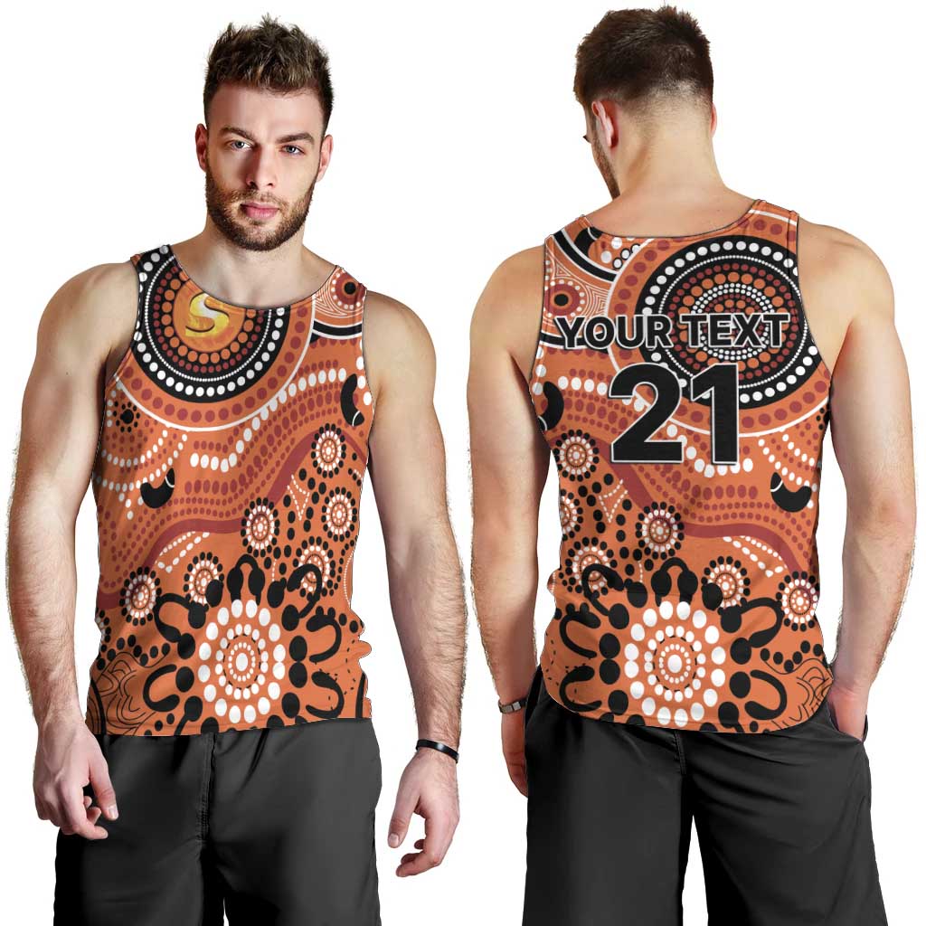 Scorchers Cricket Custom Men Tank Top Australian Aboriginal - Vibe Hoodie Shop