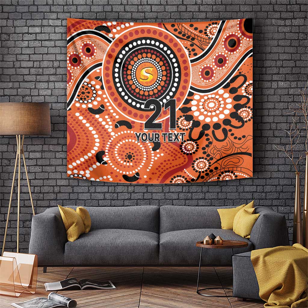 Scorchers Cricket Custom Tapestry Australian Aboriginal - Vibe Hoodie Shop