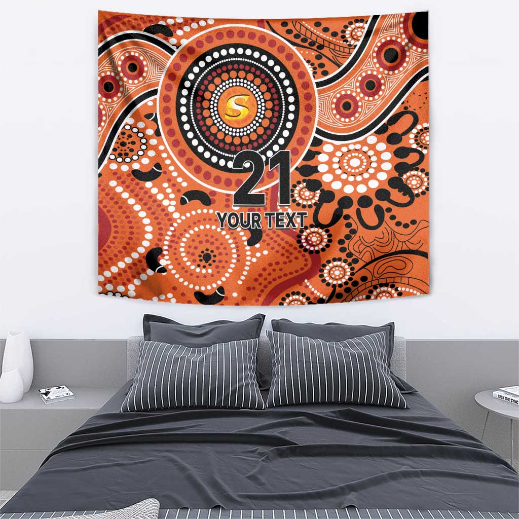 Scorchers Cricket Custom Tapestry Australian Aboriginal - Vibe Hoodie Shop