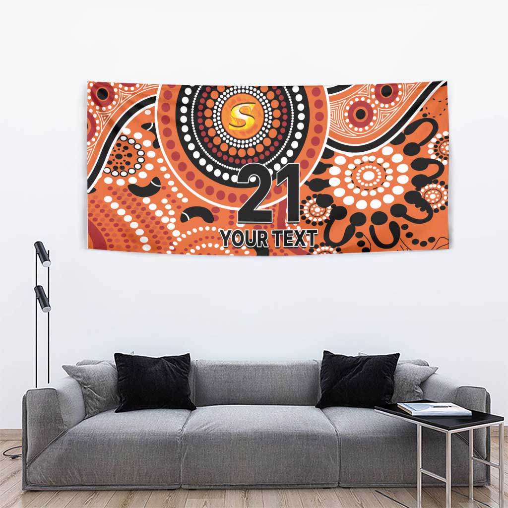 Scorchers Cricket Custom Tapestry Australian Aboriginal - Vibe Hoodie Shop