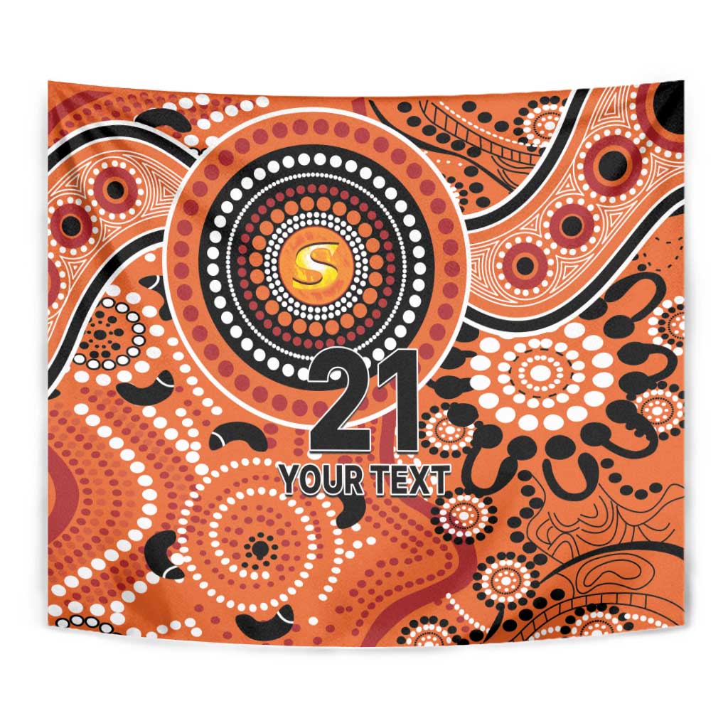 Scorchers Cricket Custom Tapestry Australian Aboriginal - Vibe Hoodie Shop