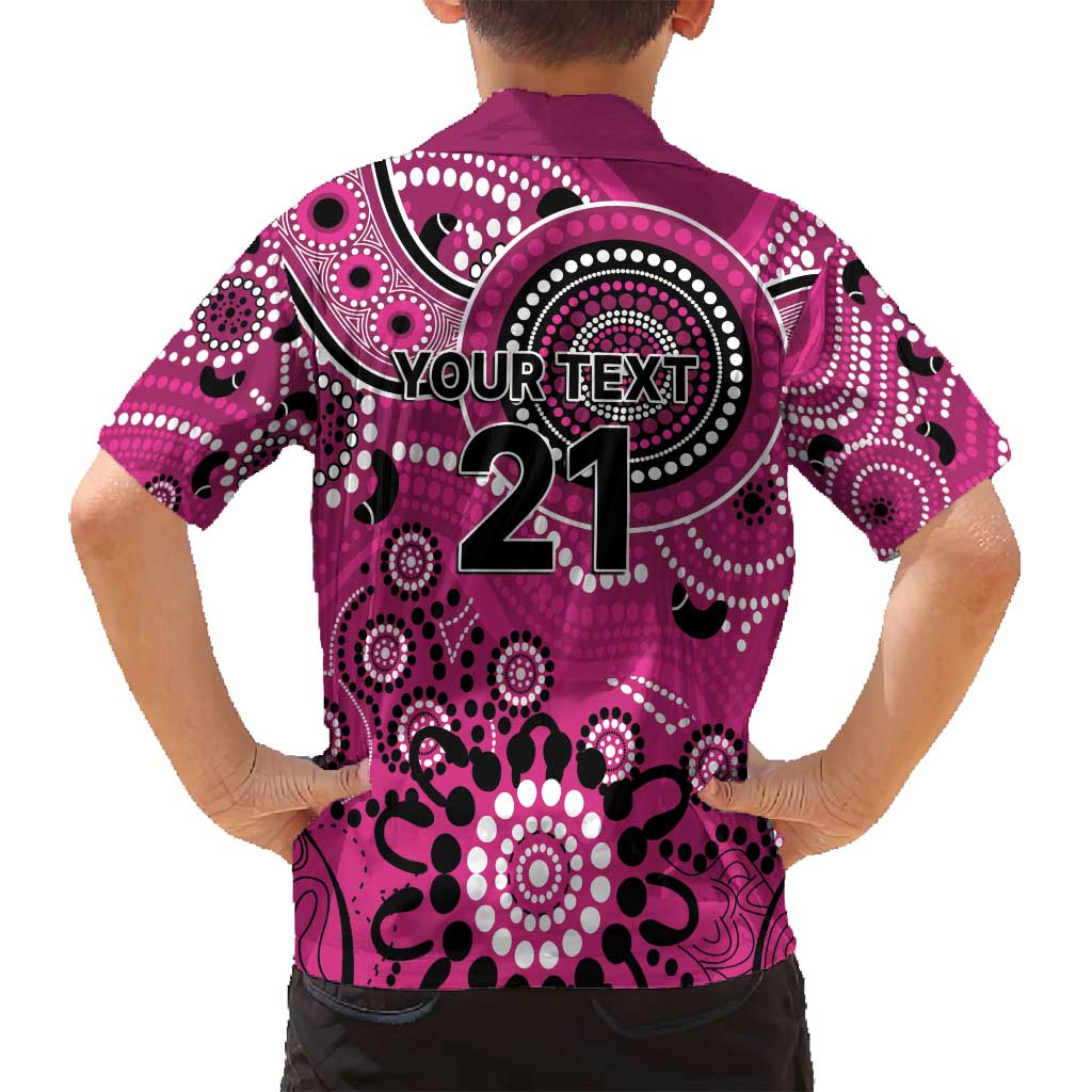 Sixers Cricket Custom Family Matching Long Sleeve Bodycon Dress and Hawaiian Shirt Australian Aboriginal