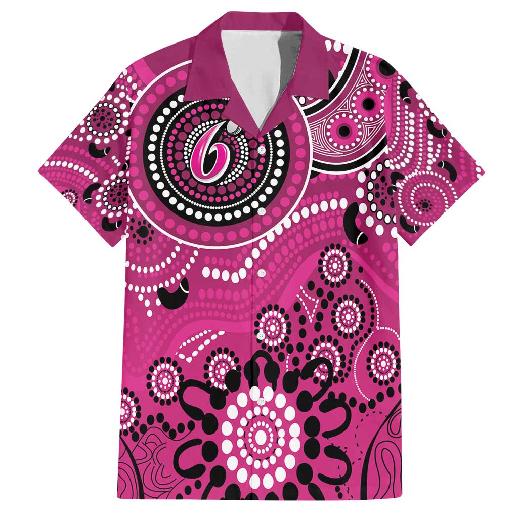 Sixers Cricket Custom Family Matching Long Sleeve Bodycon Dress and Hawaiian Shirt Australian Aboriginal