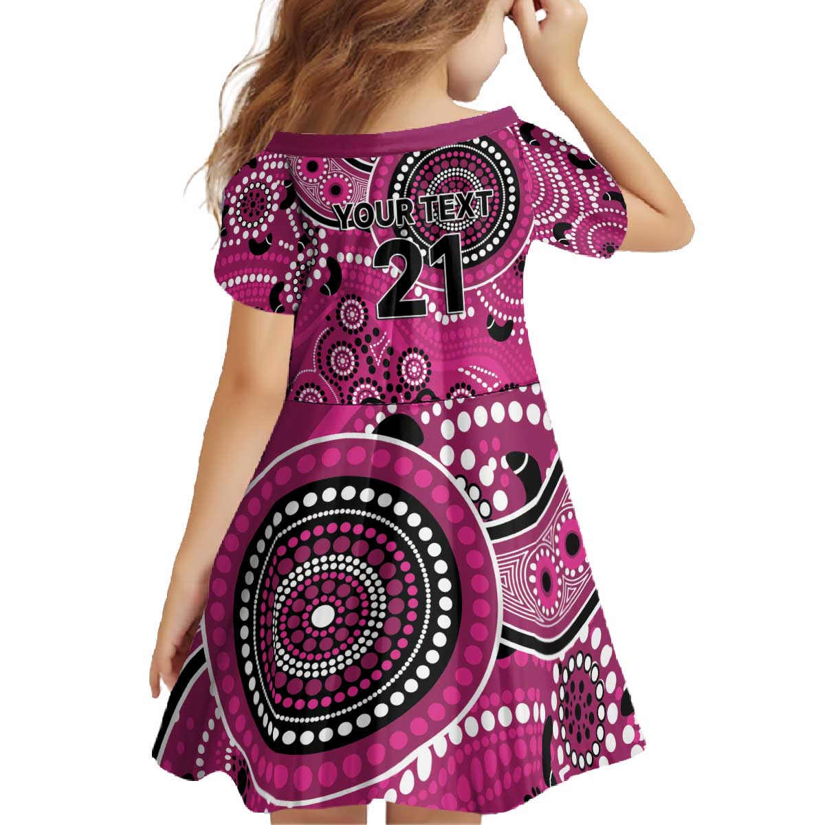 Sixers Cricket Custom Family Matching Off The Shoulder Long Sleeve Dress and Hawaiian Shirt Australian Aboriginal