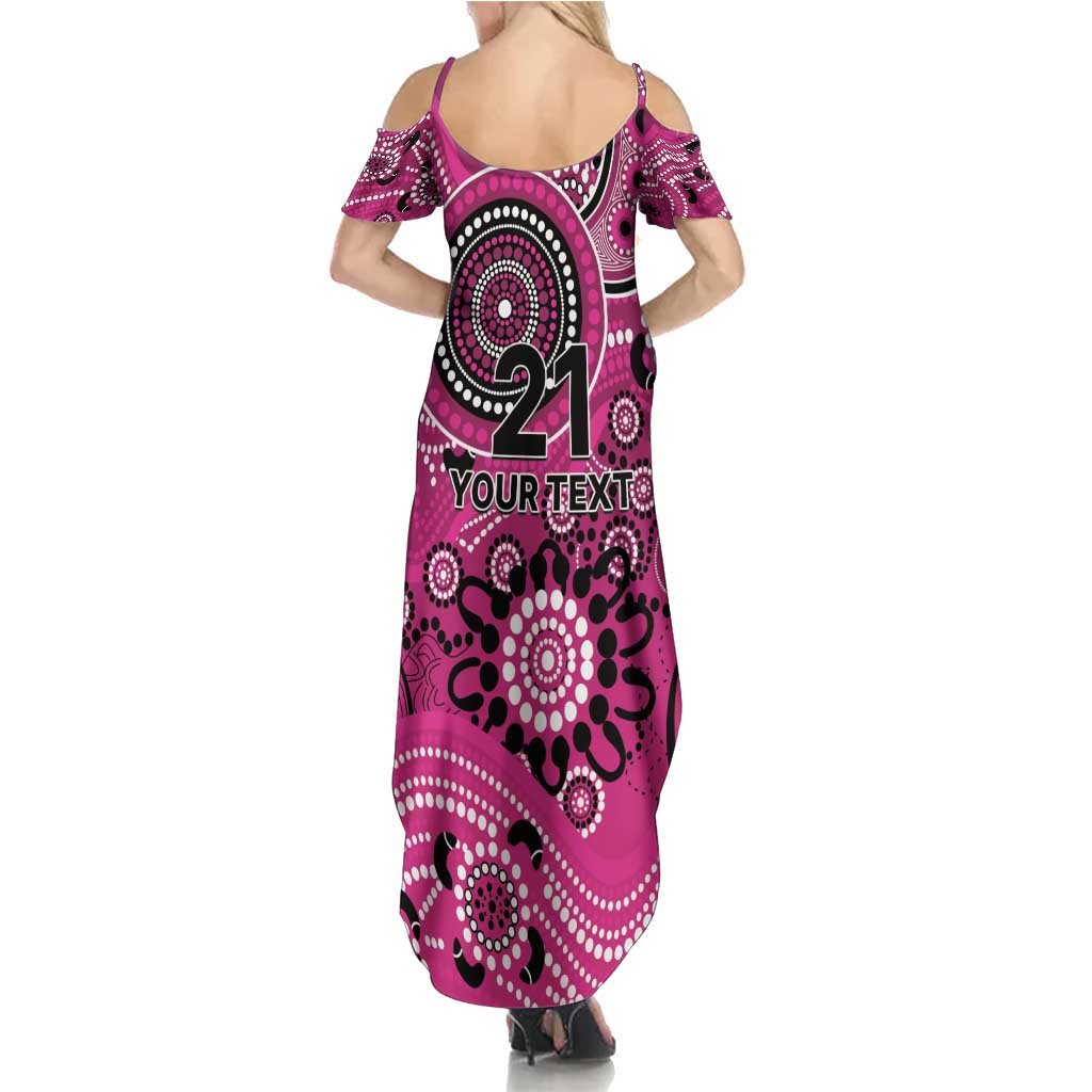 Sixers Cricket Custom Family Matching Summer Maxi Dress and Hawaiian Shirt Australian Aboriginal