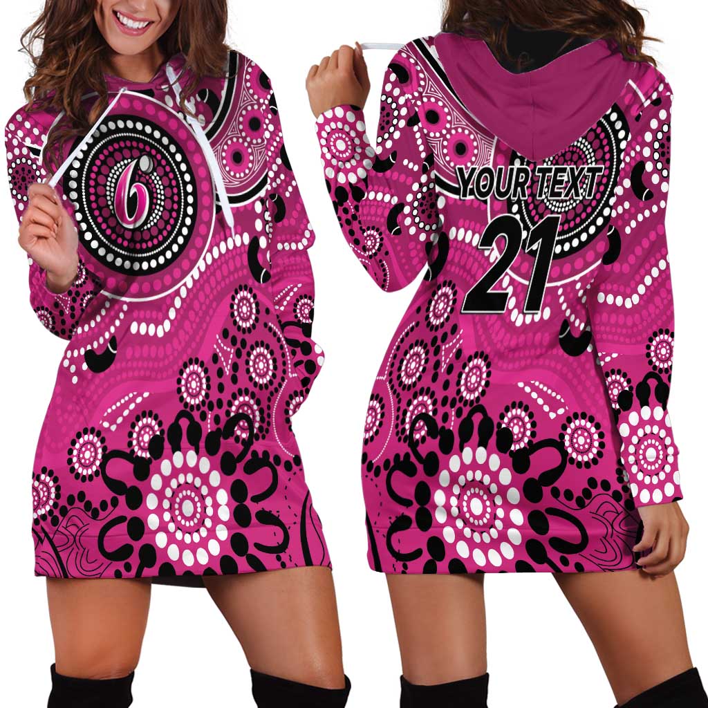 Sixers Cricket Custom Hoodie Dress Australian Aboriginal - Vibe Hoodie Shop