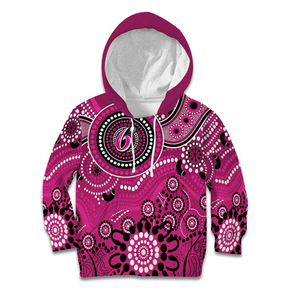 Sixers Cricket Custom Kid Hoodie Australian Aboriginal - Vibe Hoodie Shop