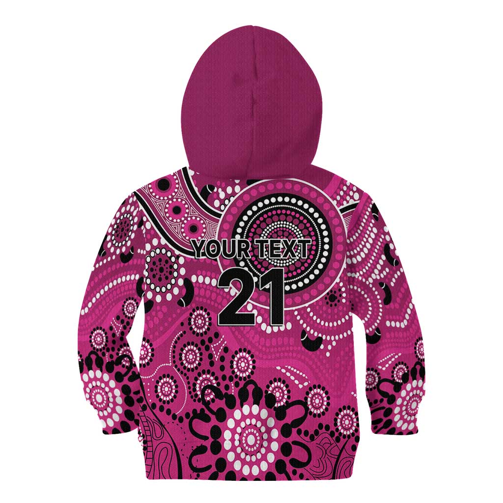 Sixers Cricket Custom Kid Hoodie Australian Aboriginal - Vibe Hoodie Shop