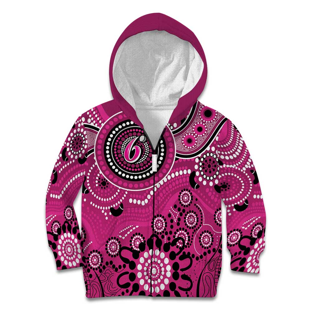 Sixers Cricket Custom Kid Hoodie Australian Aboriginal - Vibe Hoodie Shop