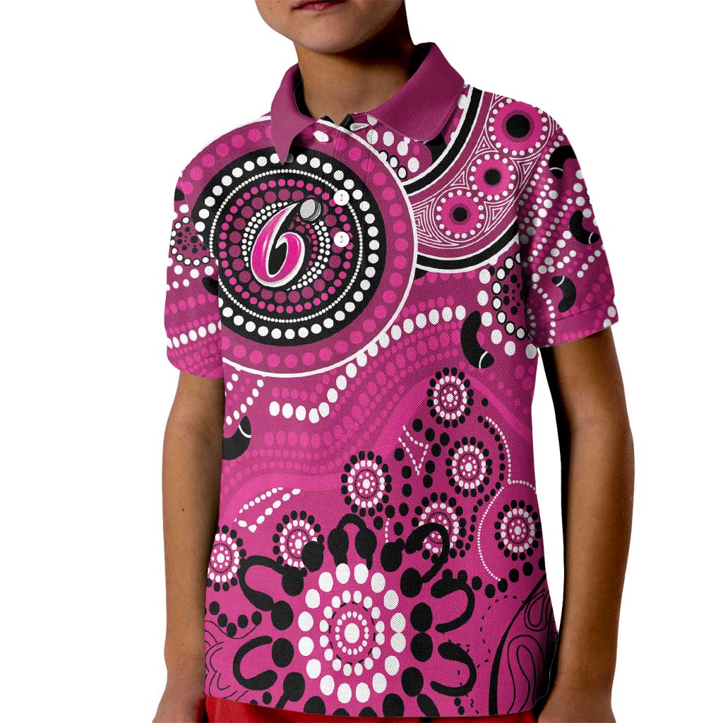 Sixers Cricket Custom Kid Polo Shirt Australian Aboriginal - Vibe Hoodie Shop