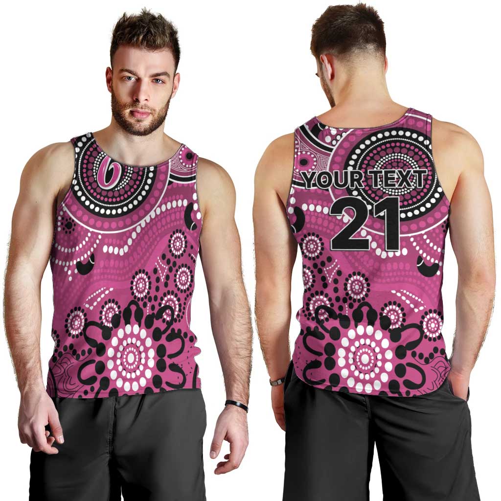 Sixers Cricket Custom Men Tank Top Australian Aboriginal - Vibe Hoodie Shop