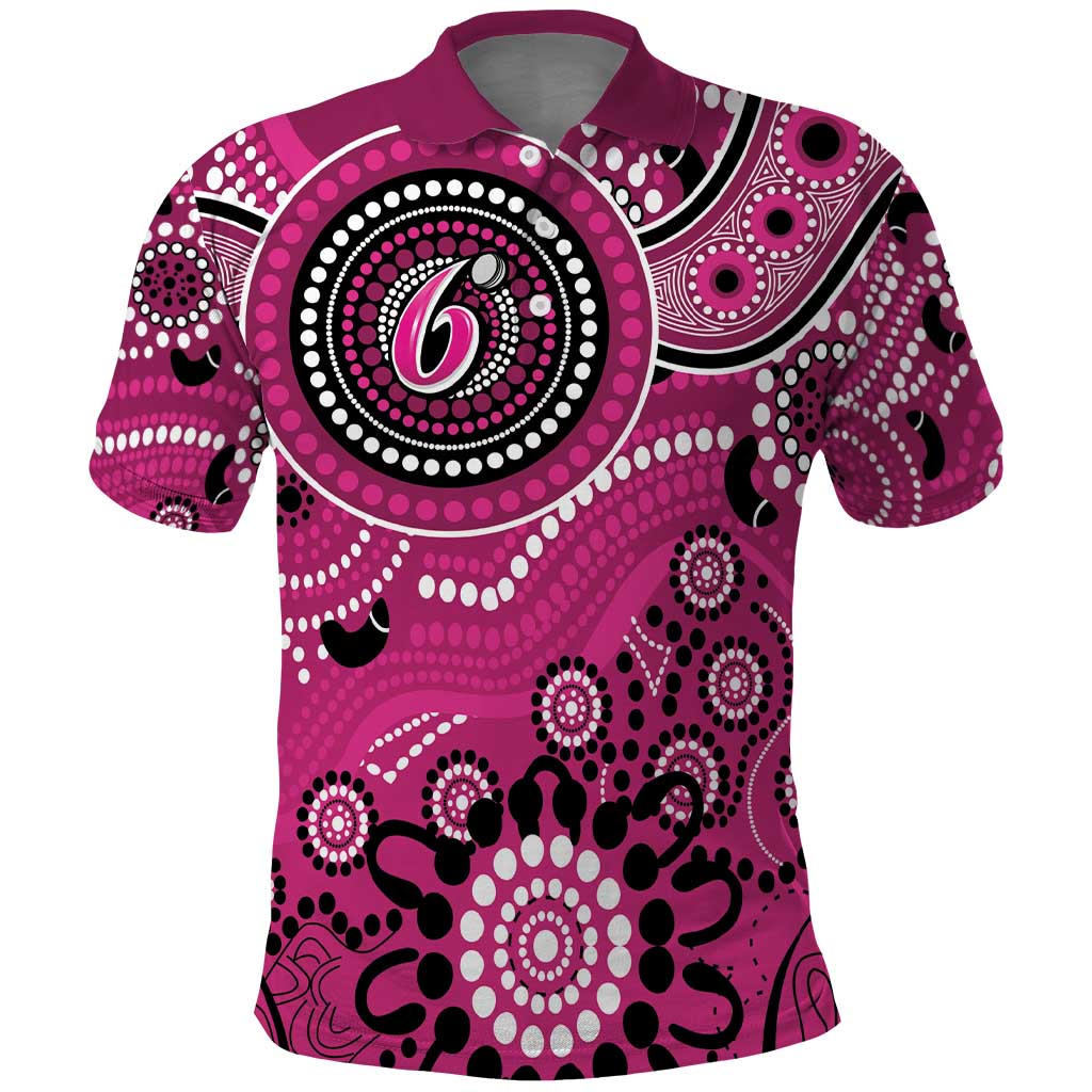 Sixers Cricket Custom Polo Shirt Australian Aboriginal LT9 - Vibe Hoodie Shop