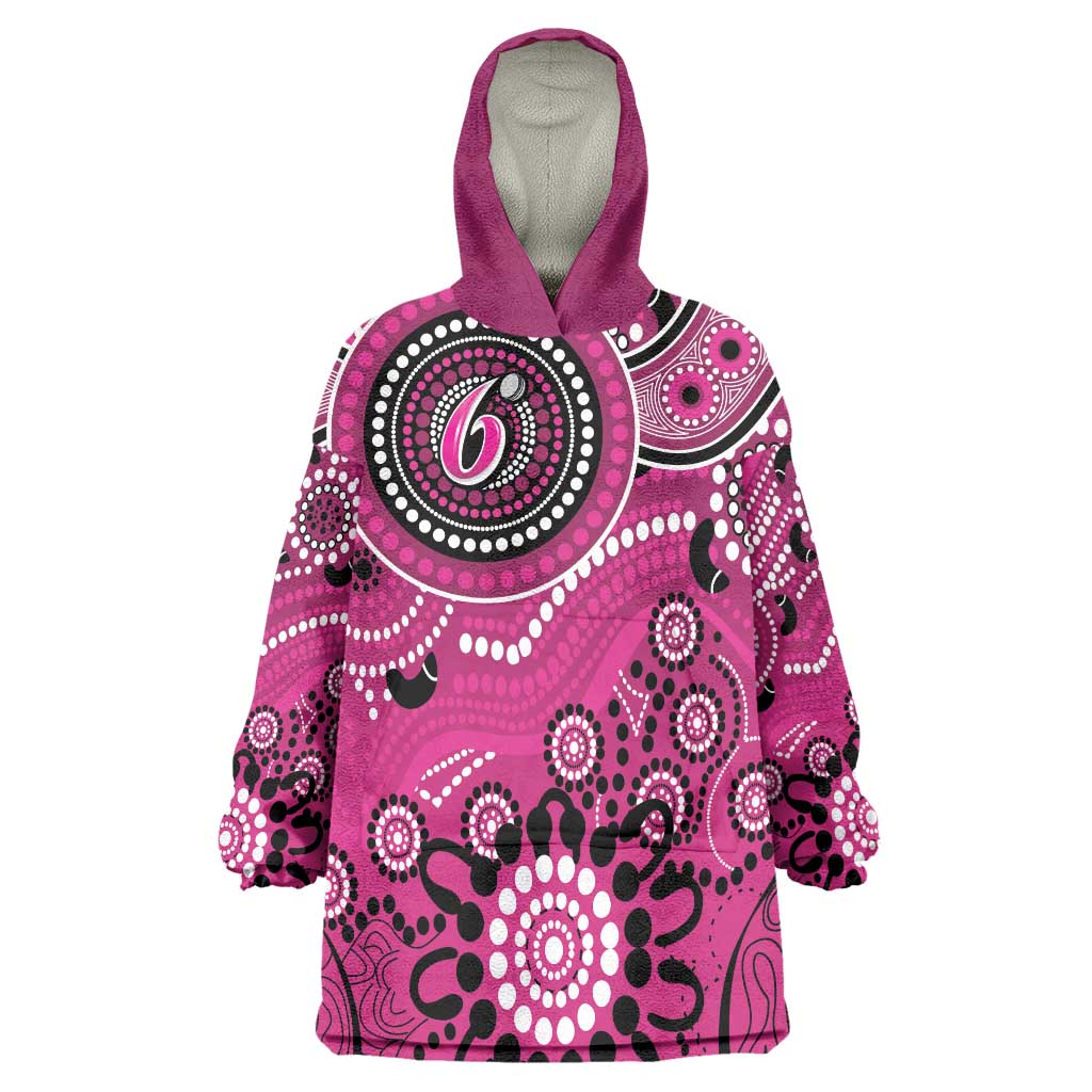 Sixers Cricket Custom Wearable Blanket Hoodie Australian Aboriginal - Vibe Hoodie Shop