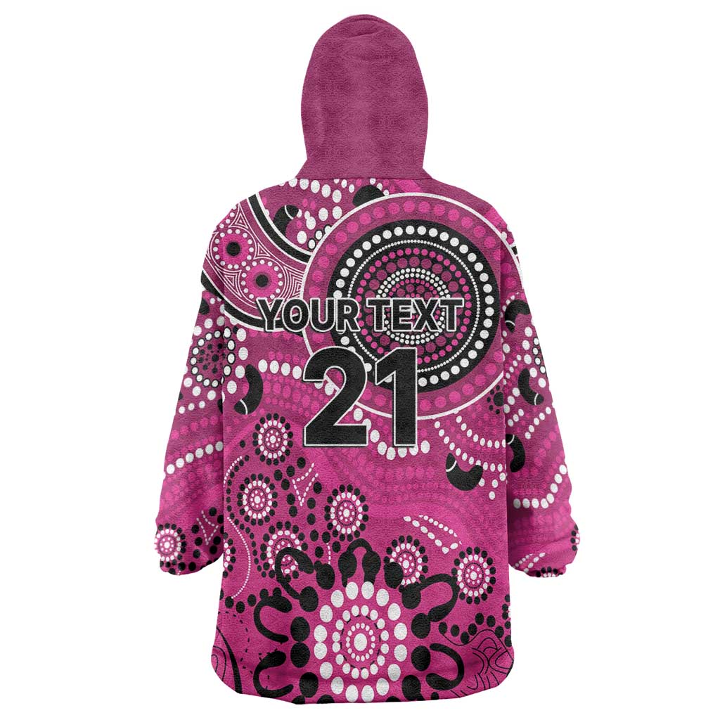 Sixers Cricket Custom Wearable Blanket Hoodie Australian Aboriginal - Vibe Hoodie Shop