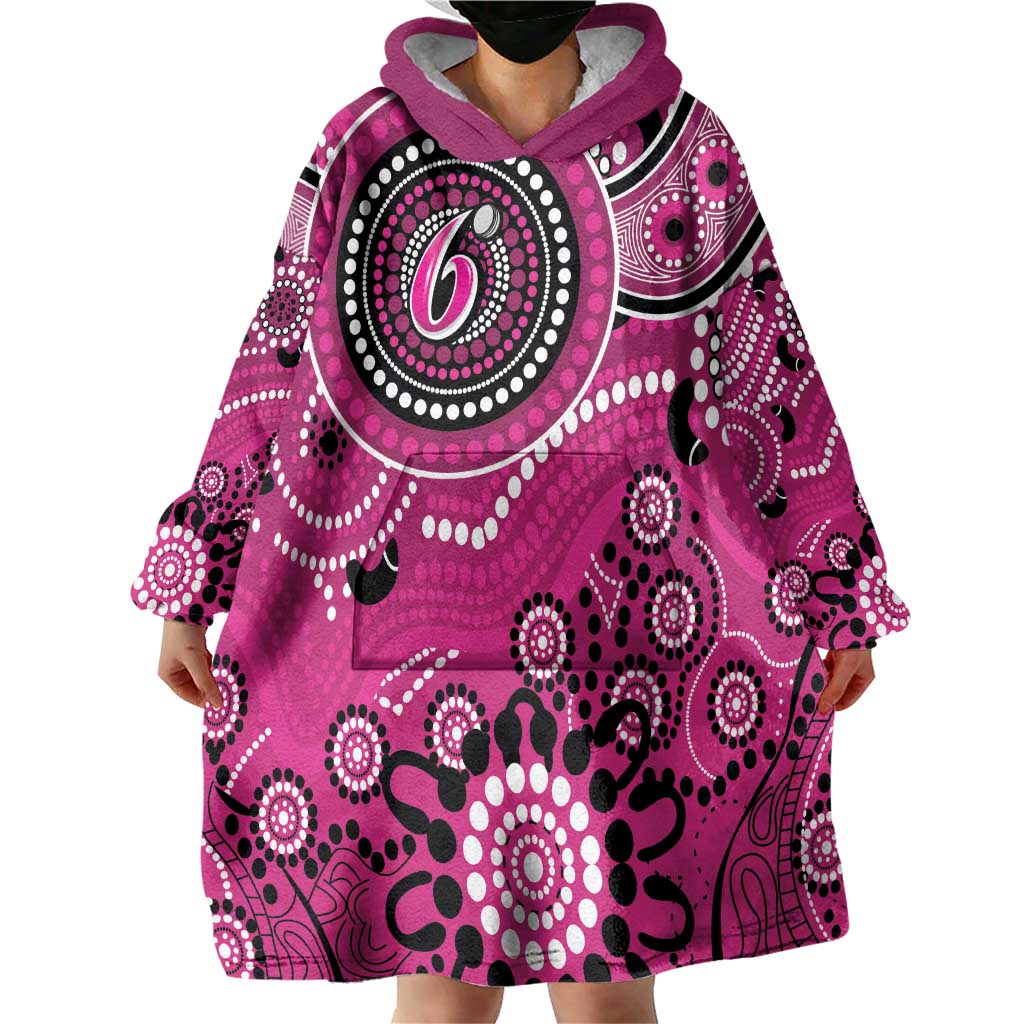 Sixers Cricket Custom Wearable Blanket Hoodie Australian Aboriginal - Vibe Hoodie Shop