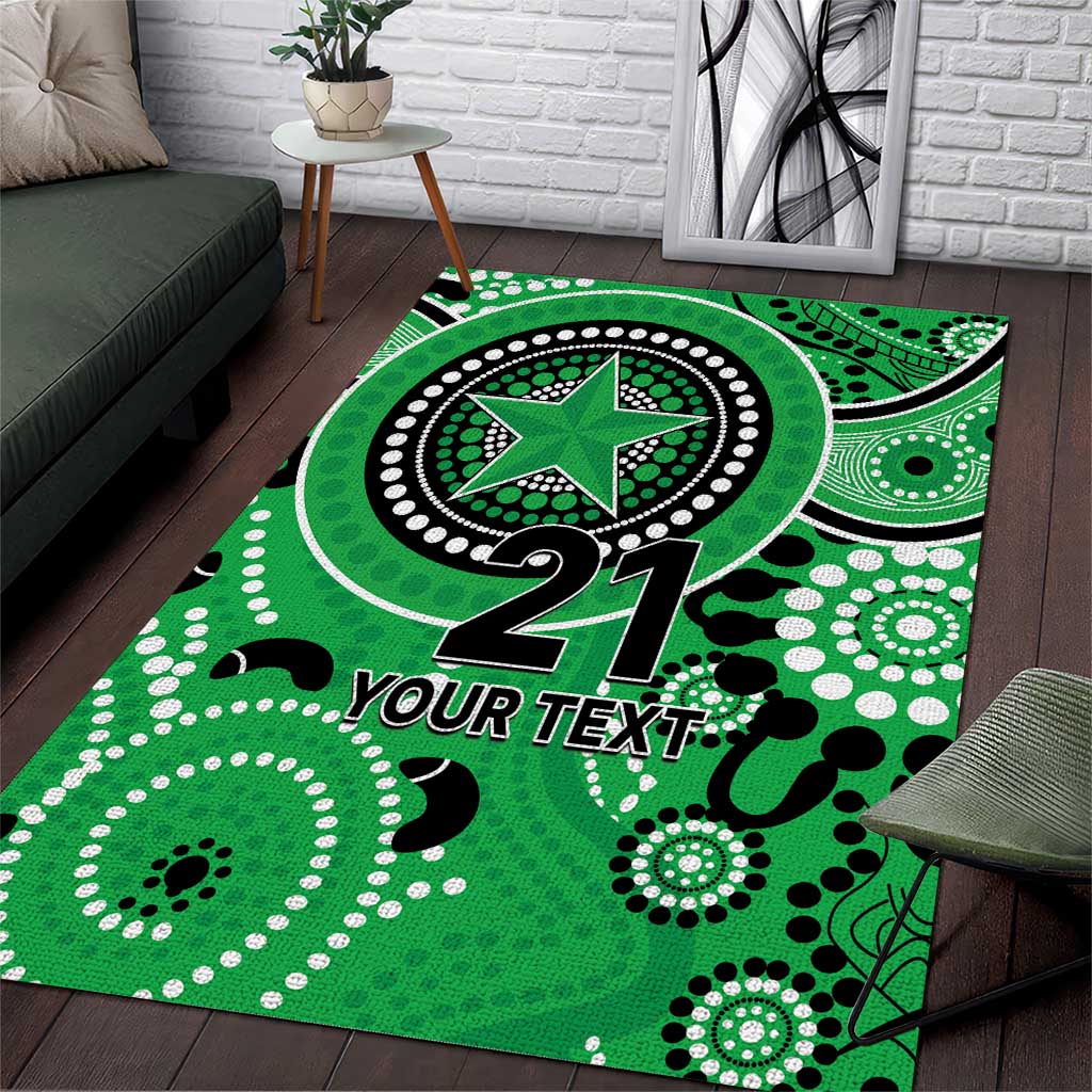 Stars Cricket Custom Area Rug Australian Aboriginal - Vibe Hoodie Shop