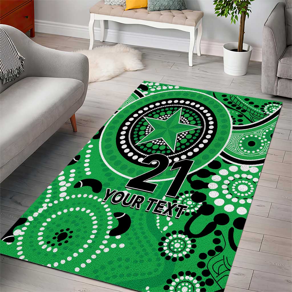 Stars Cricket Custom Area Rug Australian Aboriginal - Vibe Hoodie Shop