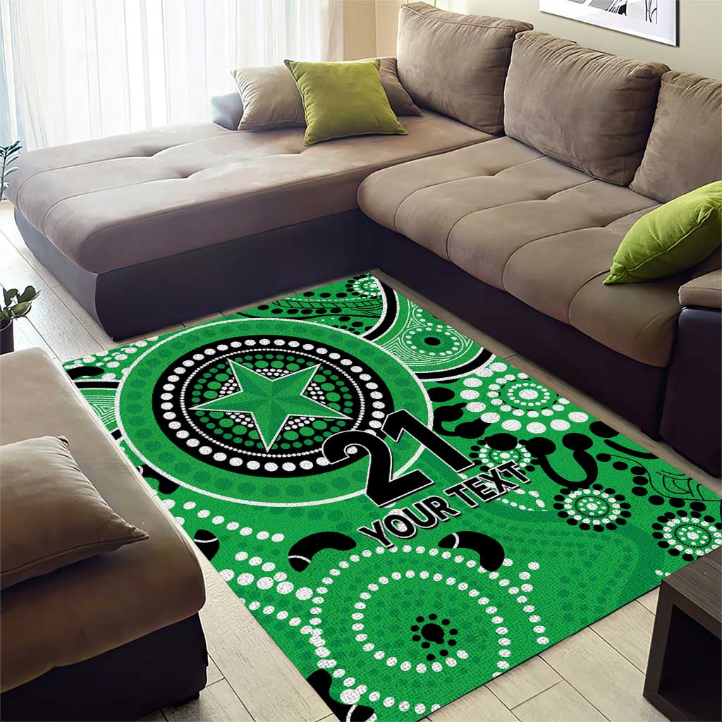 Stars Cricket Custom Area Rug Australian Aboriginal - Vibe Hoodie Shop