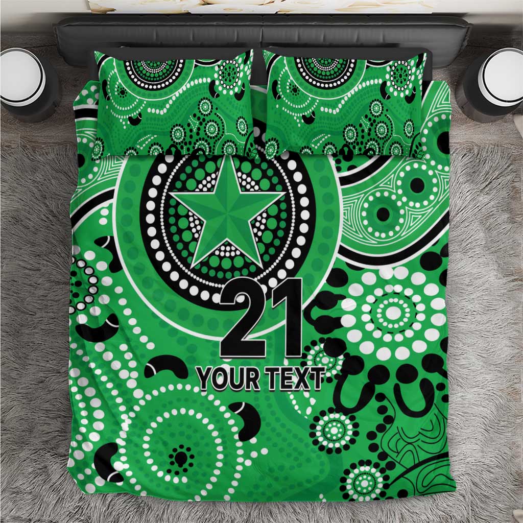 Stars Cricket Custom Bedding Set Australian Aboriginal - Vibe Hoodie Shop