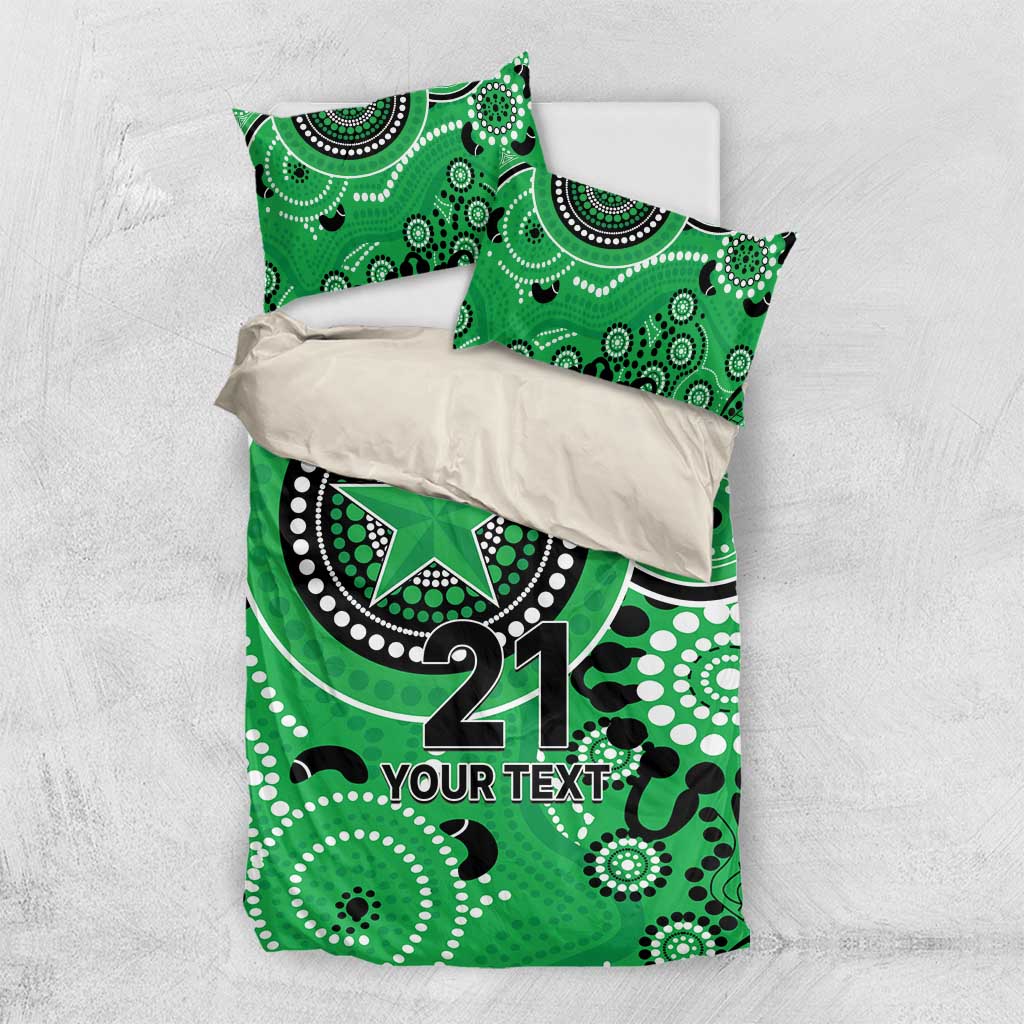 Stars Cricket Custom Bedding Set Australian Aboriginal - Vibe Hoodie Shop